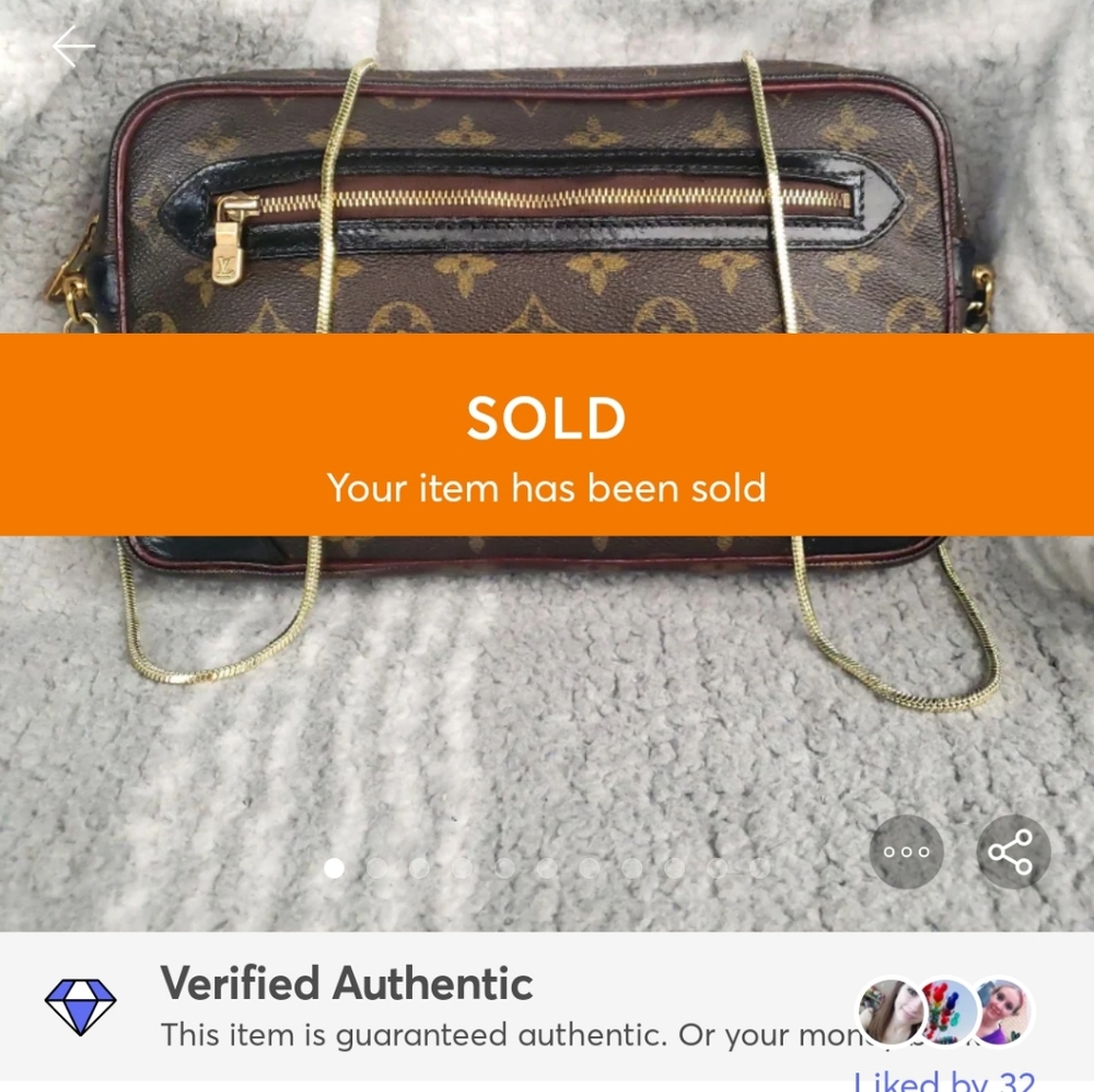 Auth. Louis Vuitton Marly Dragonne GM